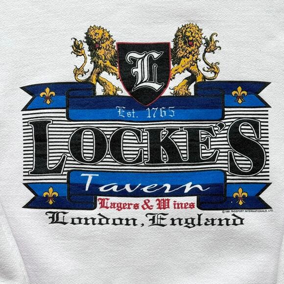 Vintage 90’s British Pub Sweatshirt - S - Picture 3 of 5